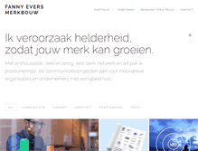 Tablet Screenshot of fannyevers.nl